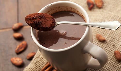 Bột cacao pha cùng sữa đậu nành