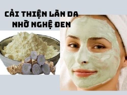 Mặt nạ từ bột nghệ đen