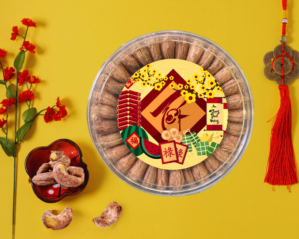 Hạt điều mua Tết 2026 hộp 300g