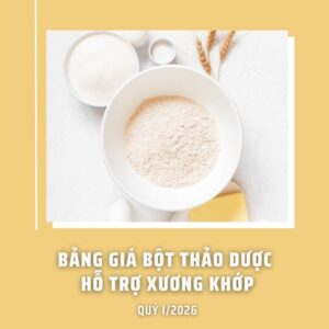 Bảng giá Bột Thảo dược chữa bệnh xương khớp Quý I/2026