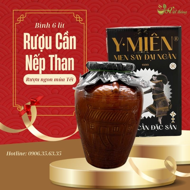 Mua rượu nếp than 6 lít tết 2026 