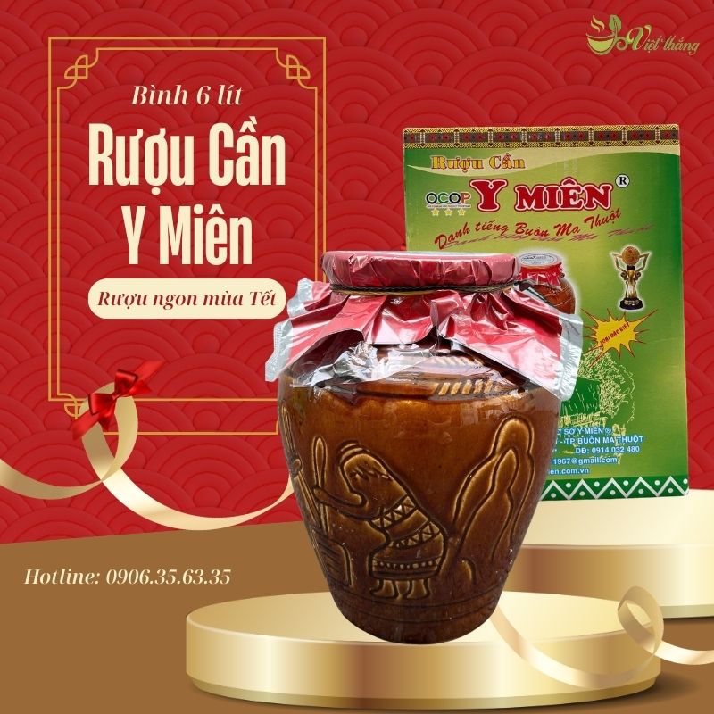 Rượu cần Y Miên 6 líat nguyên chất