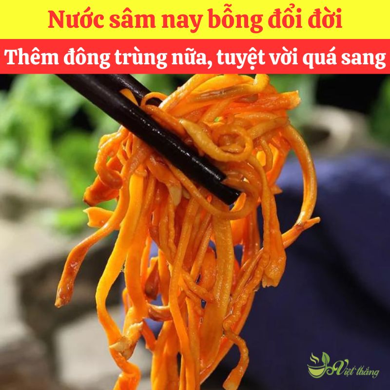 Công thức nấu nước sâm với đông trùng hạ thảo