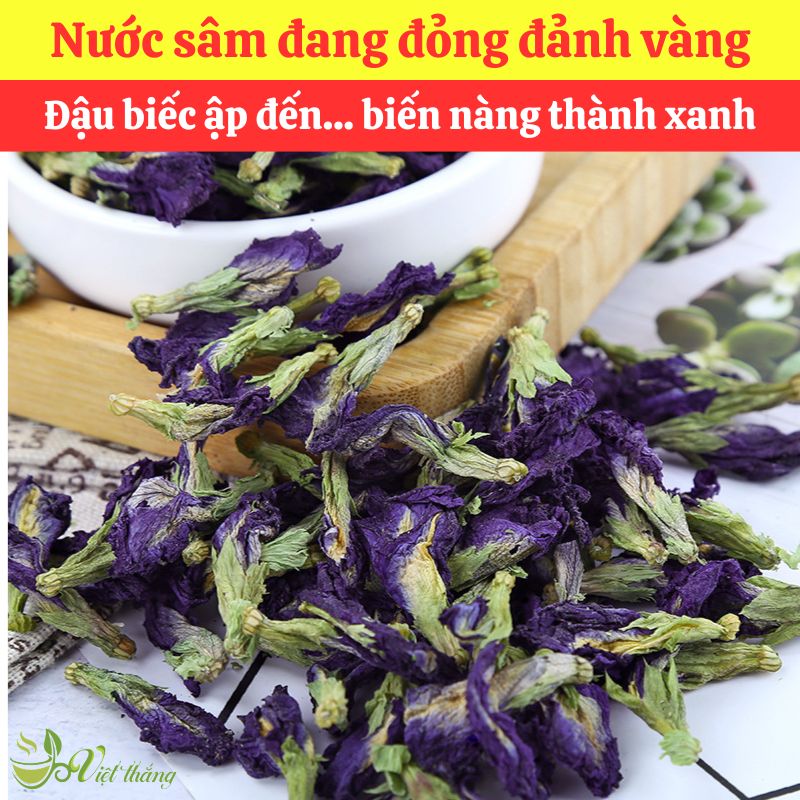 Mua hoa đậu biếc nguyên liệu nấu nước sâm