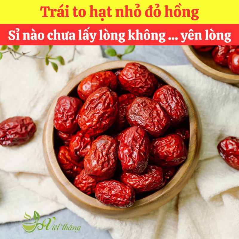 Mua táo đỏ nguyên liệu nấu nước sâm giá sỉ tại TPHCM