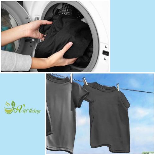 Giữ gìn áo đen lau bị bạc màu