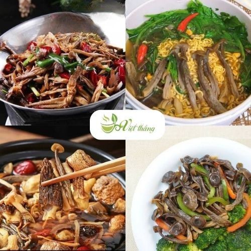 Các món ăn từ nấm lộc nhung