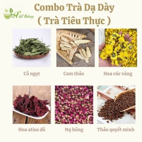 Các nguyên liệu trà tiêu thực Việt Thắng