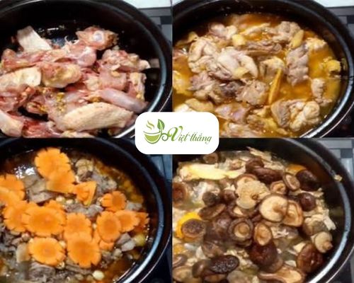 Hướng dẫn cách làm gà nấu nấm đông cô