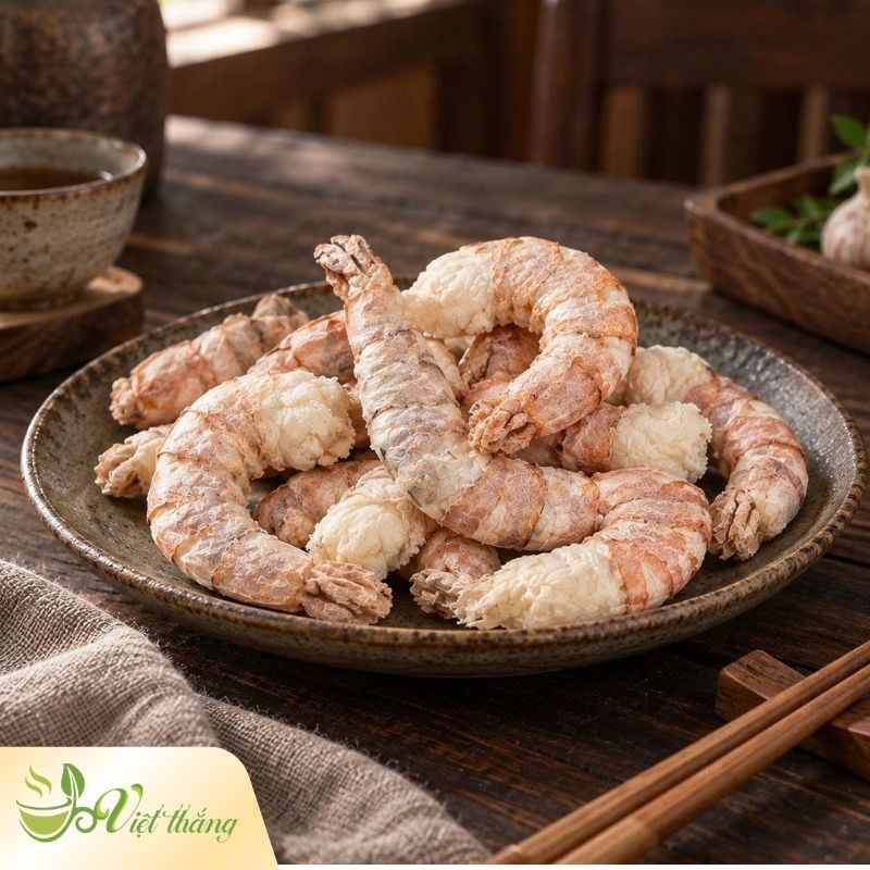 Gợi ý cách dùng tôm sấy thăng hoa