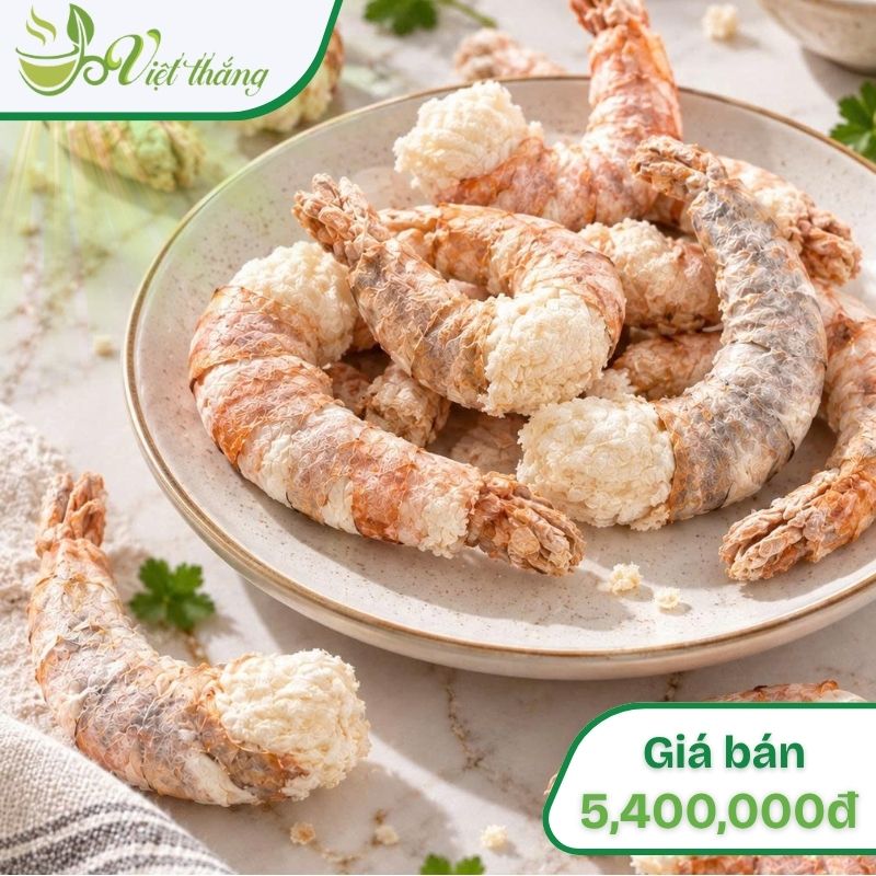 Hình ảnh tôm sú sấy thăng hoa Việt Thắng